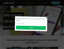 Tablet Screenshot of leafcutter.com.au